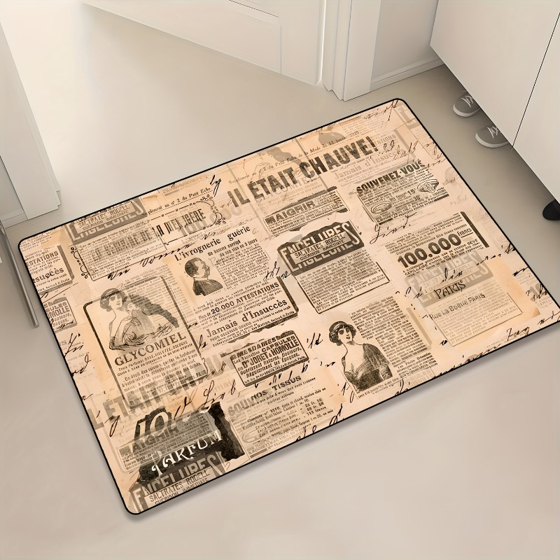 Commercial Newspaper Printing - Alfombra de Entrada de Franela con
