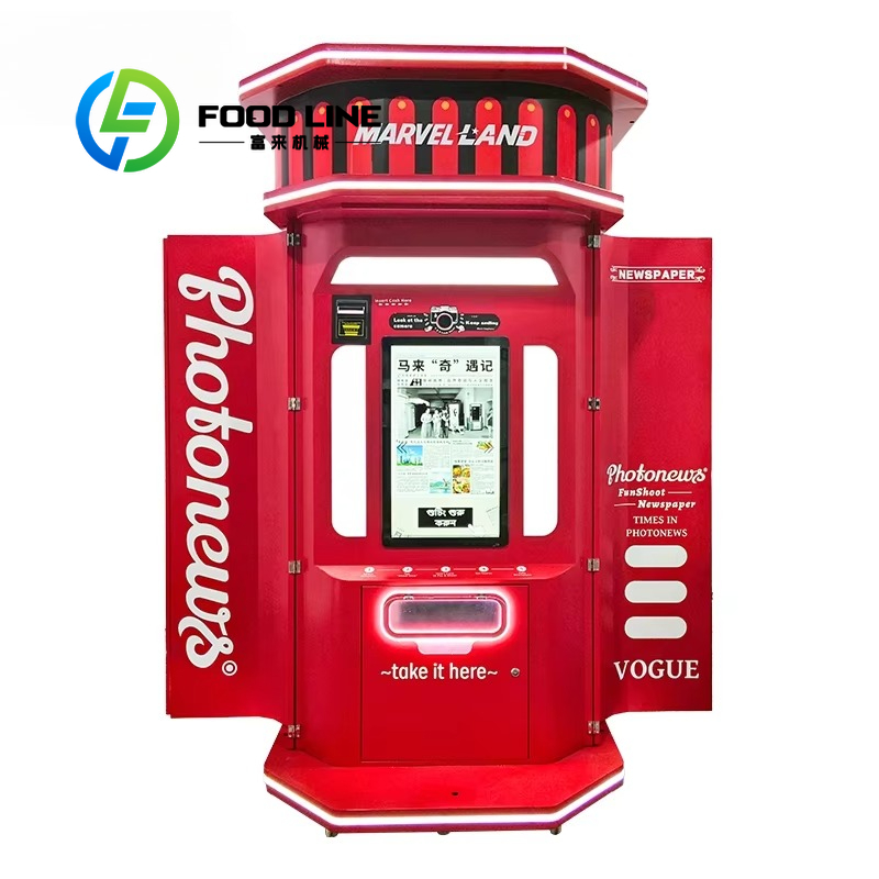 Commercial Newspaper Printing - Cabina de Fotos Interactiva Personalizable con