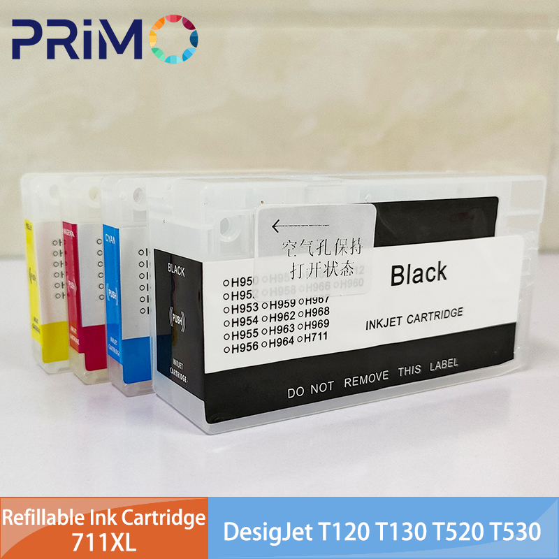 Solvent Printer Ink - Cartucho de tinta recargable 711 711XL