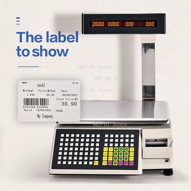 Báscula Electrónica con Impres - Commercial Printing Labels reseña y precio