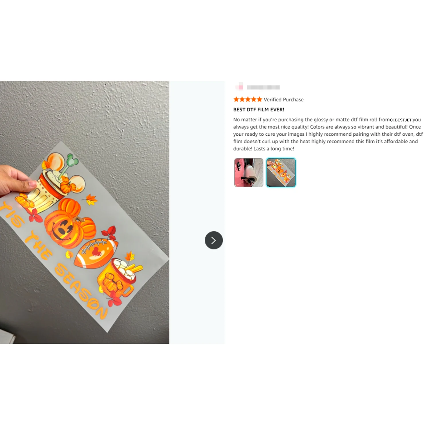 Rollo de Película DTF de 33 cm - Dtf Hot Peel Film reseña y precio